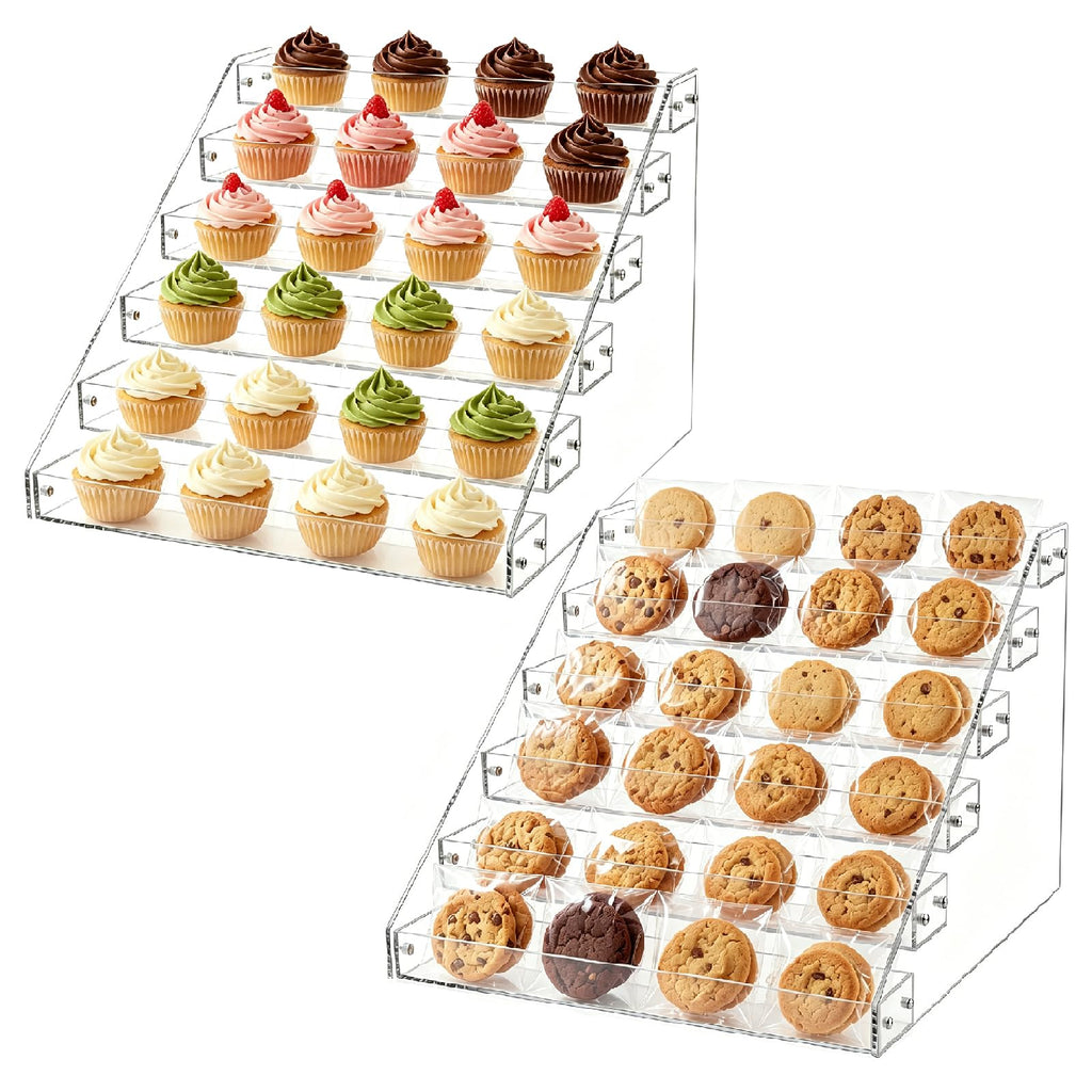Cookie Display Stand Acrylic Tiered Dessert Stand,2 Pack 5 Tier