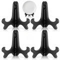 4 Pack Small Plate Holder for Display, Decorative Plate Stand
