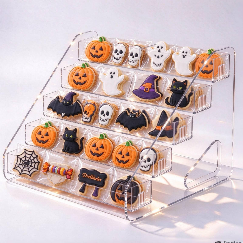 Acrylic Cookie Display Stand, 5 Tier Dessert Rack Holder
