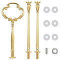 3 Tier Little Crown Tiered Tray Hardware Kit, Gold Cake Stand Hardware