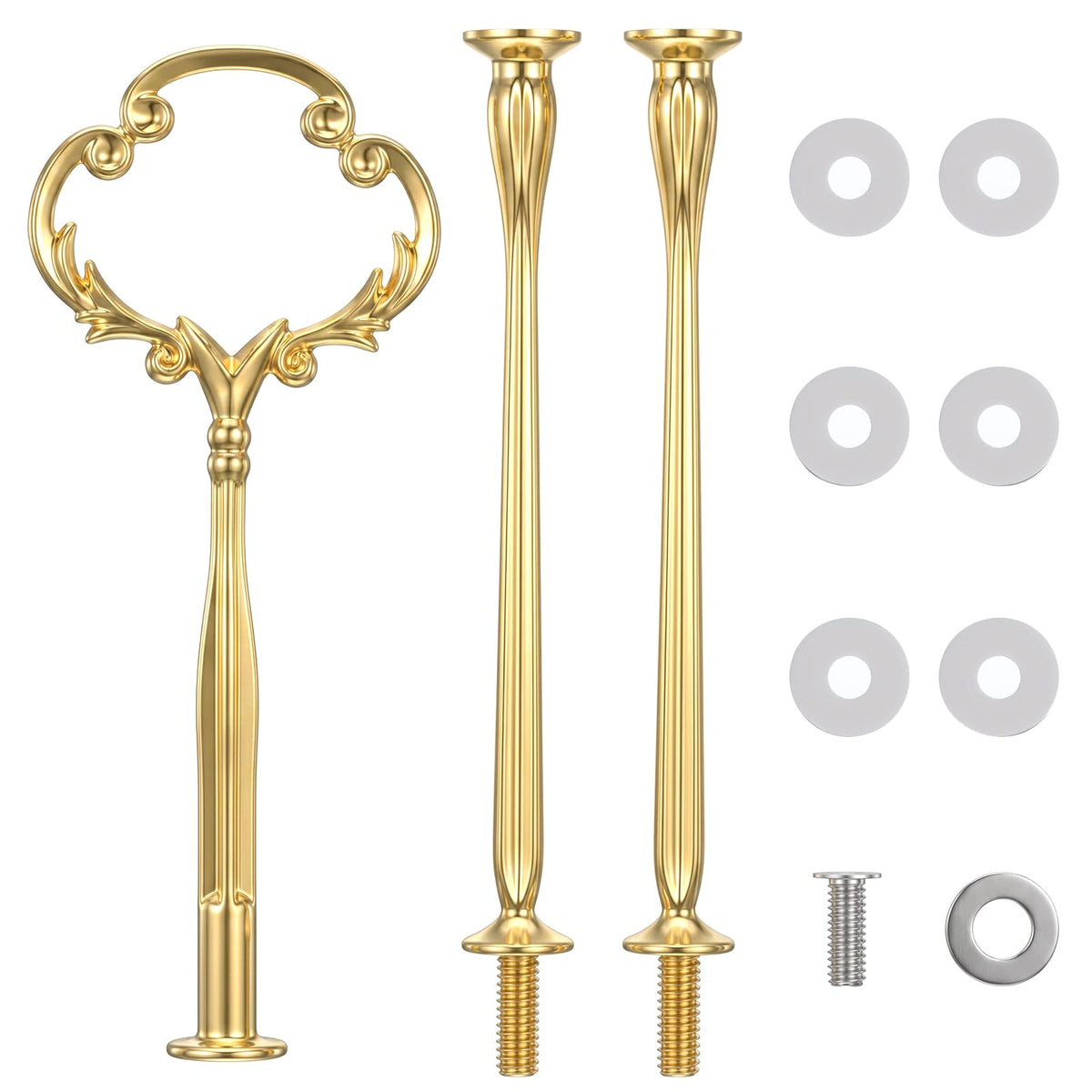 3 Tier Little Crown Tiered Tray Hardware Kit, Gold Cake Stand Hardware