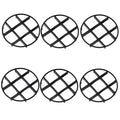 esowemsn 6pcs Plastic Pot Saucer Rack Stand 4.7inch Vase Lifter Bottom Drainer Flower Pot Level Feet for Indoor Outdoor Garden