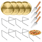 12 Pcs Pizza Display Stands for Party Pizza Pan Riser Stand Set