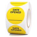 500pcs Date Opened Stickers 1.5" Inch Vinyl Medication Safety Label 500PCS 1.5"Diameter