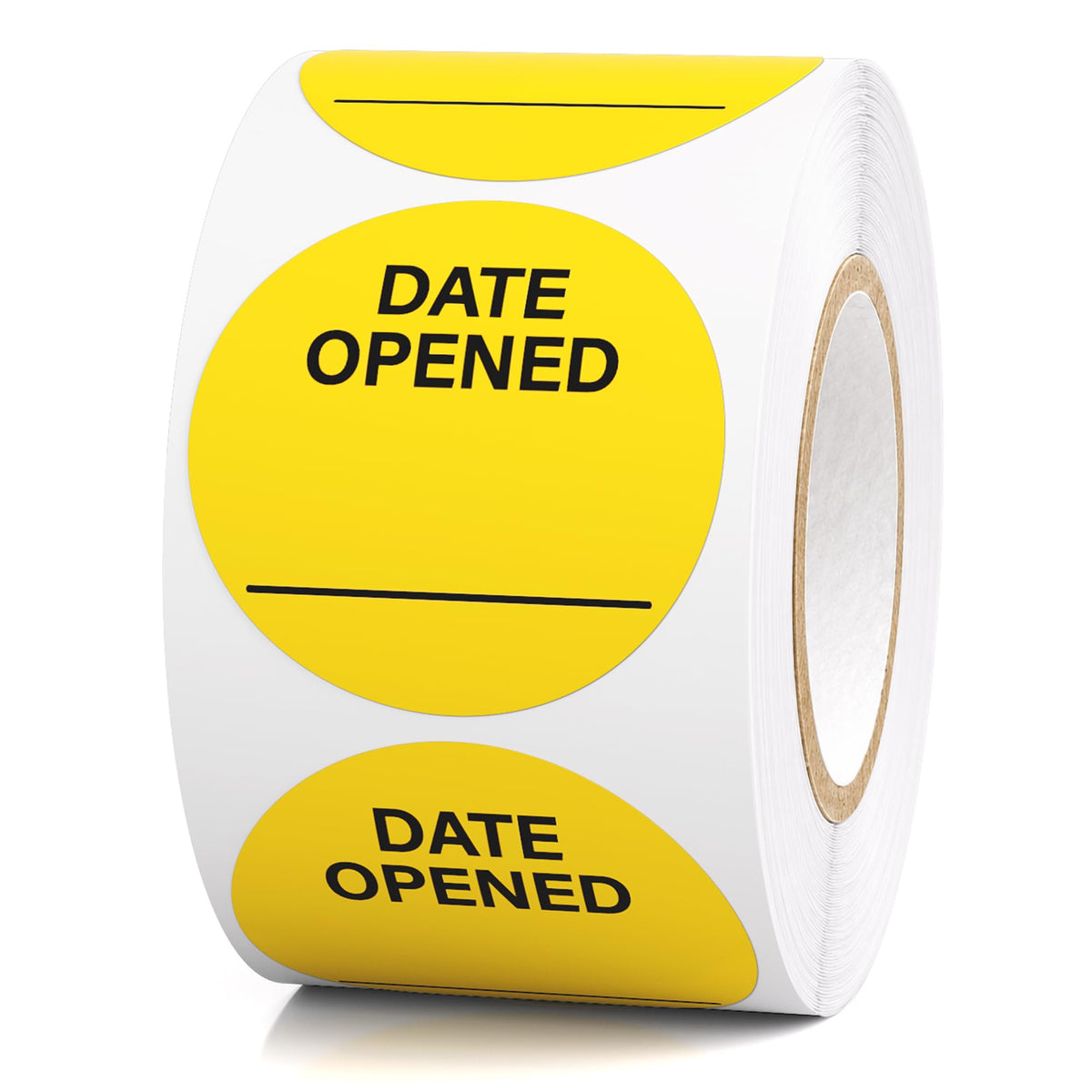 500pcs Date Opened Stickers 1.5" Inch Vinyl Medication Safety Label 500PCS 1.5"Diameter