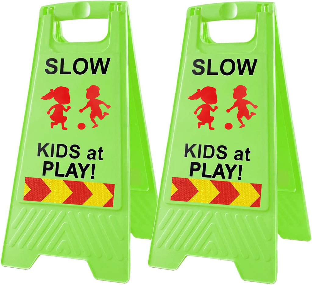 Slow Kids at Play Sign for Street Children at Play Safety Signs for Street green 2