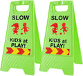Slow Kids at Play Sign for Street Children at Play Safety Signs for Street green 2