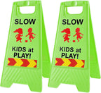 Slow Kids at Play Sign for Street Children at Play Safety Signs for Street green 2