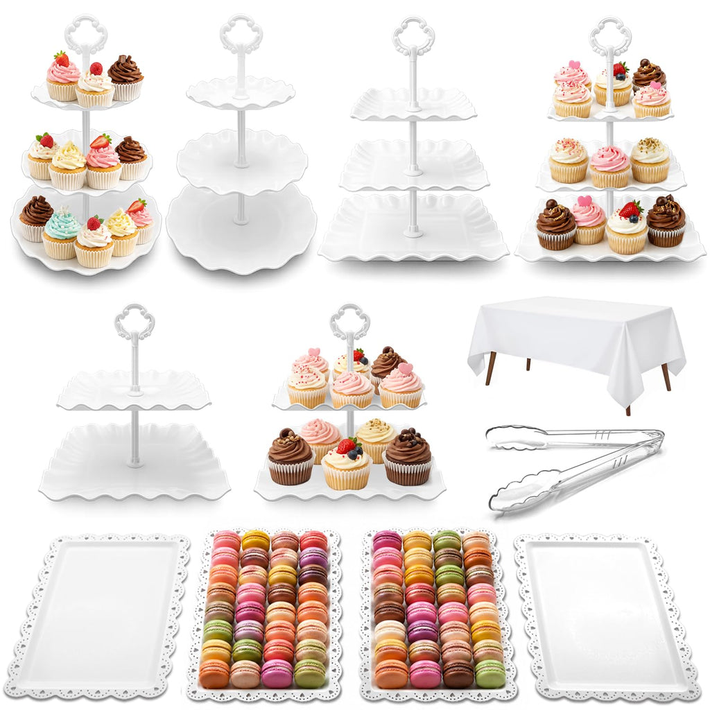 12 Pack Cupcake Stand Dessert Display Tower Serving Tray for Parties