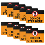 Dunzoom 10 Pcs Do Not Step Here Sticker for Pool & Boat, 10" x 7"