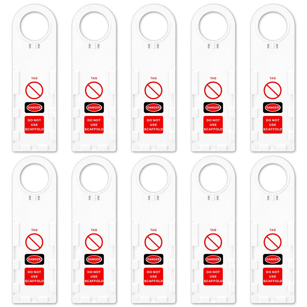 10 Pcs Scaffold Inspection Tag Holders, 11-3/4 x 3-1/2 Inch
