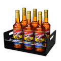 BOATWAY 6-Bottle Acrylic Coffee Syrup Organizer for Countertop
