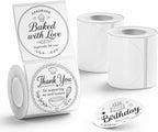 NIIMBOT 3 Rolls 50x50mm Round Thermal Labels for B1/B21/B3S/K3 Label Maker