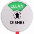Dishwasher Clean Dirty Magnet, Sign with Running Empty Dirty Clean