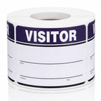500 Pcs Visitor Stickers Name Badge Tag Hall Passes, Blue