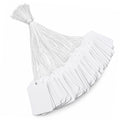 3000Pcs White Price Tags with String 1.77 X 1.1 in String Tags, 250 GSM