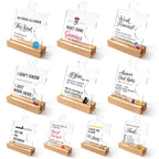 But did you document it 10 Pack different Employee Appreciation Gifts Bulk, Acrylic Puzzle Piece Desk Sign with Wooden Base - Funny Office Desk Decor, Thank You Gifts for Coworkers