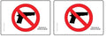ComplianceSigns.com Illinois No Firearms Pursuant To 430 Ilcs 66/65 Graphic Safety Label Decal, 6x4 inch Vinyl for Alcohol/Drugs/Weapons, American Made Safety Stickers (Pack of 2) 6x4 inches (Pack of 2)