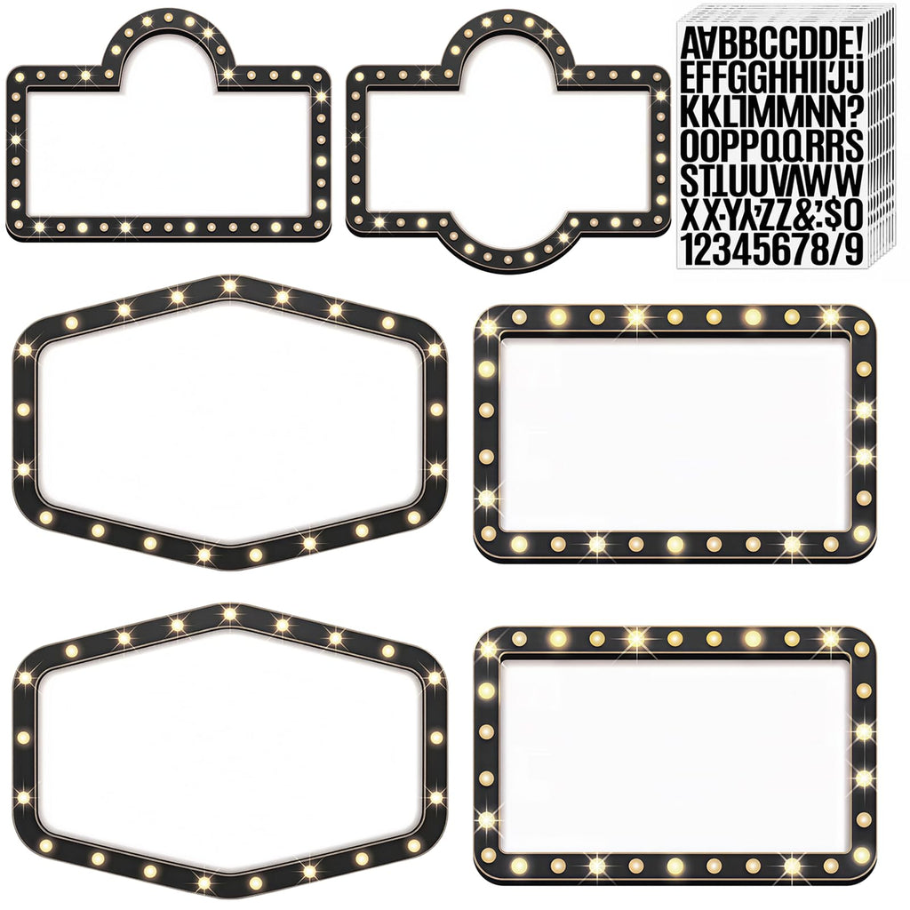 Wooden Wedding Bottle Service Signs, Black, 6 Pack Black 6Pack