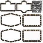 Wooden Wedding Bottle Service Signs, Black, 6 Pack Black 6Pack