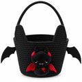 Operitacx Halloween Bat Candy Basket, Trick or Treat Bucket with Handle