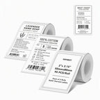 NIIMBOT White Thermal Label,2"x3.15"(50×80mm), 3‑Roll Multipurpose Business