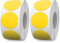 1000 PCS Yellow Dots Stickers 1.5 Inch Vinyl Color Coding Round Sticker Removable Writable Circle Labels Roll for Inventory Office Classroom (Pack of 2) 1.5 inch (Pack of 2)
