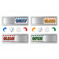 Dishwasher Magnet Clean Dirty & Open Close Sign, Retro Slider Magnetic