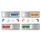 Dishwasher Magnet Clean Dirty & Open Close Sign, Retro Slider Magnetic