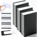 100 Pack Magnetic C Channel Label Holders for Metal Shelves