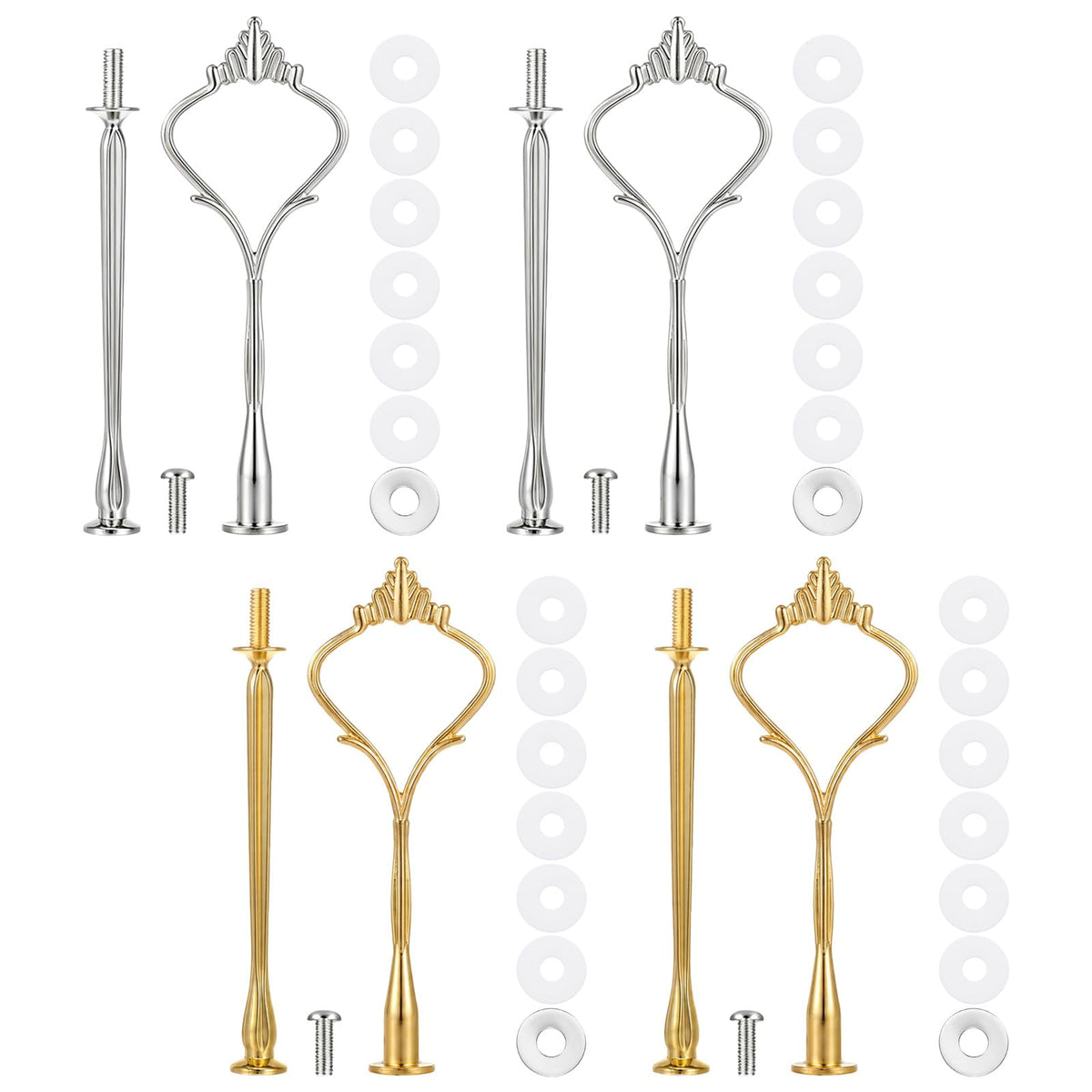 Tiered Tray Hardware Kit 4 Sets 2 Tier Cake Stand Hardware