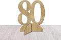 80th Birthday Cake Decorations,Wooden Number 80 Birthday Table Sign for Happy 80th Table Centerpieces Set for Birthday Party Supplies