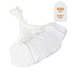 2.8x1.7 White Price Tags with String 500 Pcs, Gift Tags 2.8x1.7