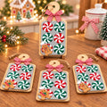 2 Pcs Gingerbread Cookie Tray Christmas Ornament Decoration