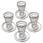 4 Pack Ice Cream Cone Holders, Stainless Steel Spiral Waffle Display Stands with Round Base for Sugar Cones, Pizza, Sushi, Parties, Catering and Dessert Tables