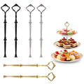 6 Pack 3 Tier Cake Stand Hardware Tiered Dessert Tray Plate Hardware Kit