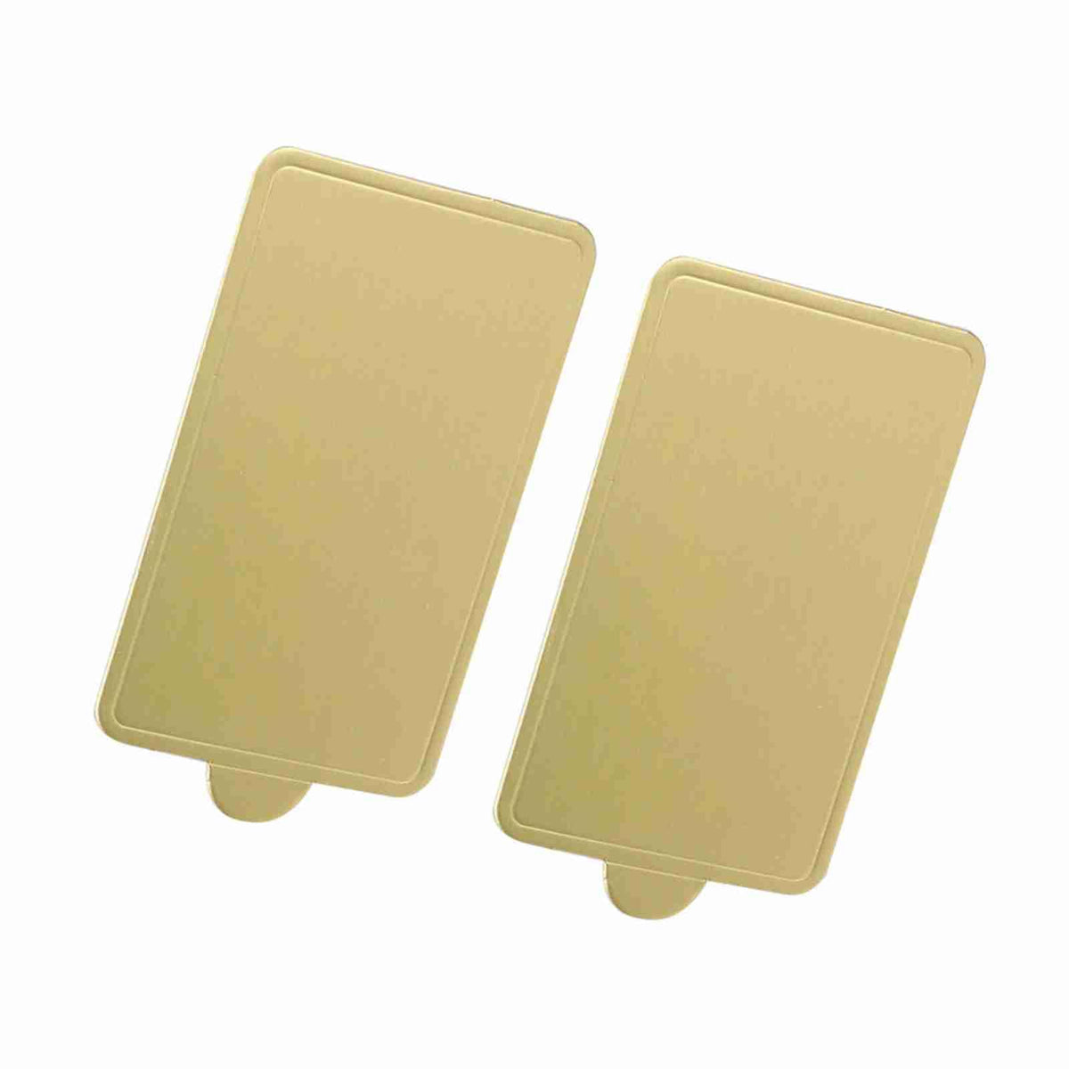 100 Pcs Gold Mini Cake Trays, Paper Mousse Cupcake Boards for Dessert Display Pastry Tray (large rectangle) large rectangle