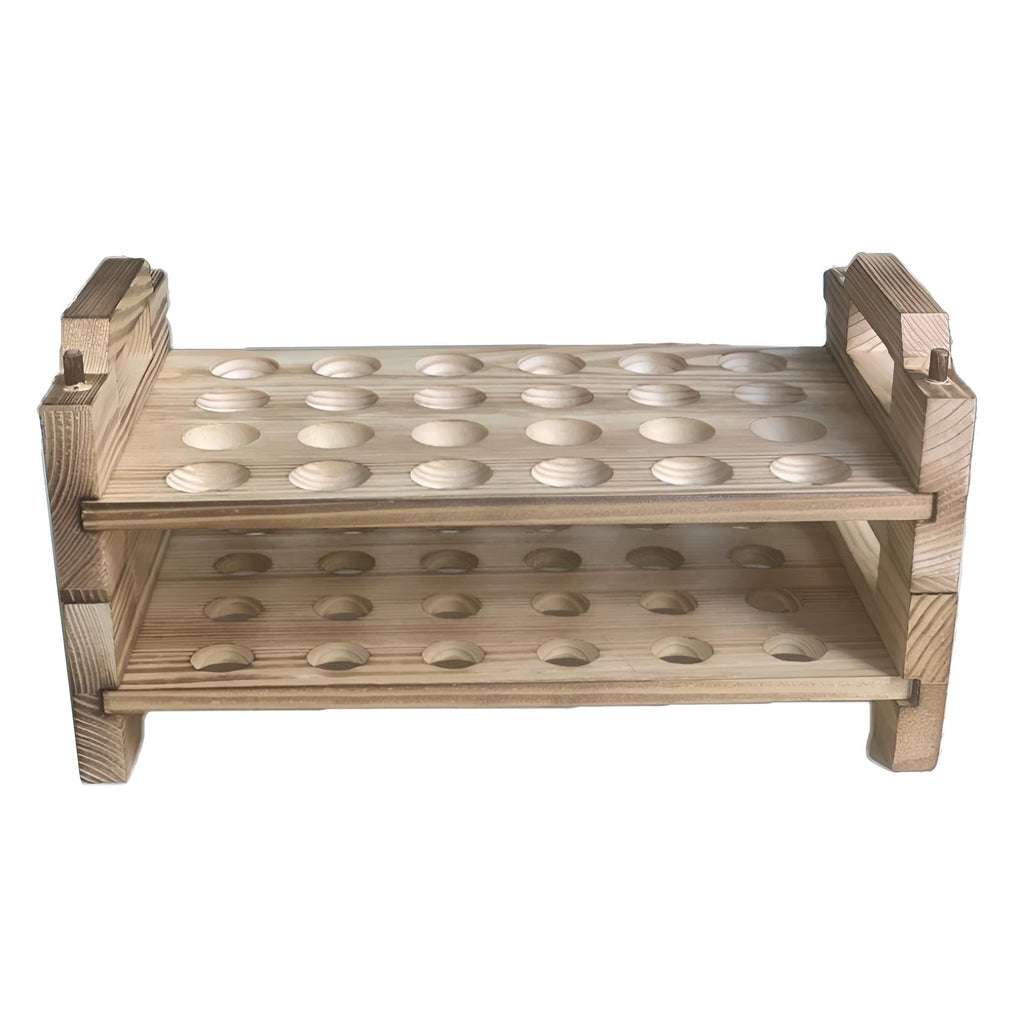 Egg Container Wooden Stackable Egg Tray Countertop Organizer Space Saving Egg Display Crates Restaurant
