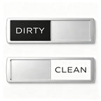 Clean Dirty Magnet for Dishwasher Simple Design，Black White Black White