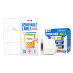 Kitchen Prep Bundle - 4" - 2" - Removable Dry Erase Labels - Freezer Labels
