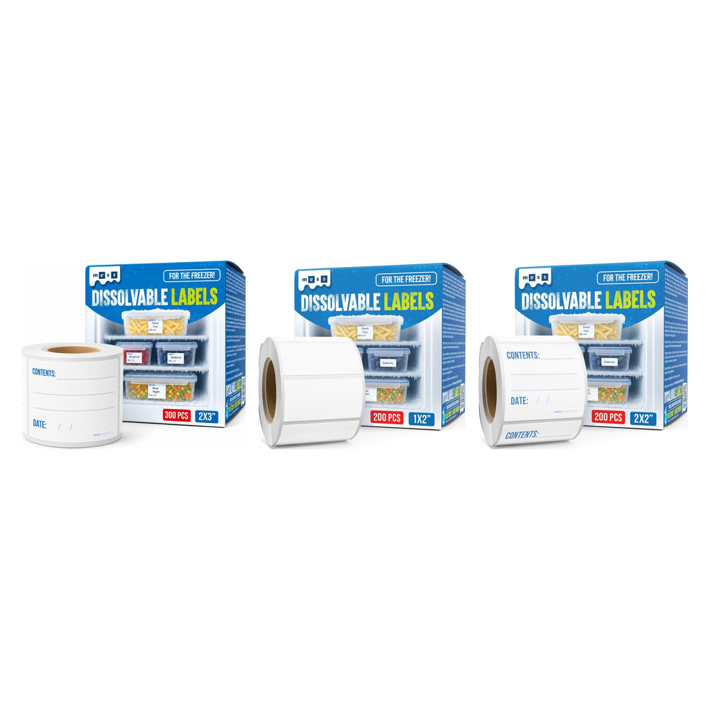 Kitchen Prep Bundle - 2x3 300/Roll - Blank 1x2 200/Roll - 2x2 200/Roll