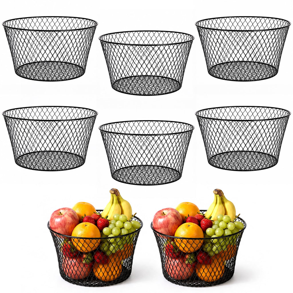 8 Pcs Metal Wire Baskets for Kitchen Storage