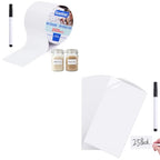 Dry Erase Label Stickers,Self Adhesive Whiteboard Labels with Pens