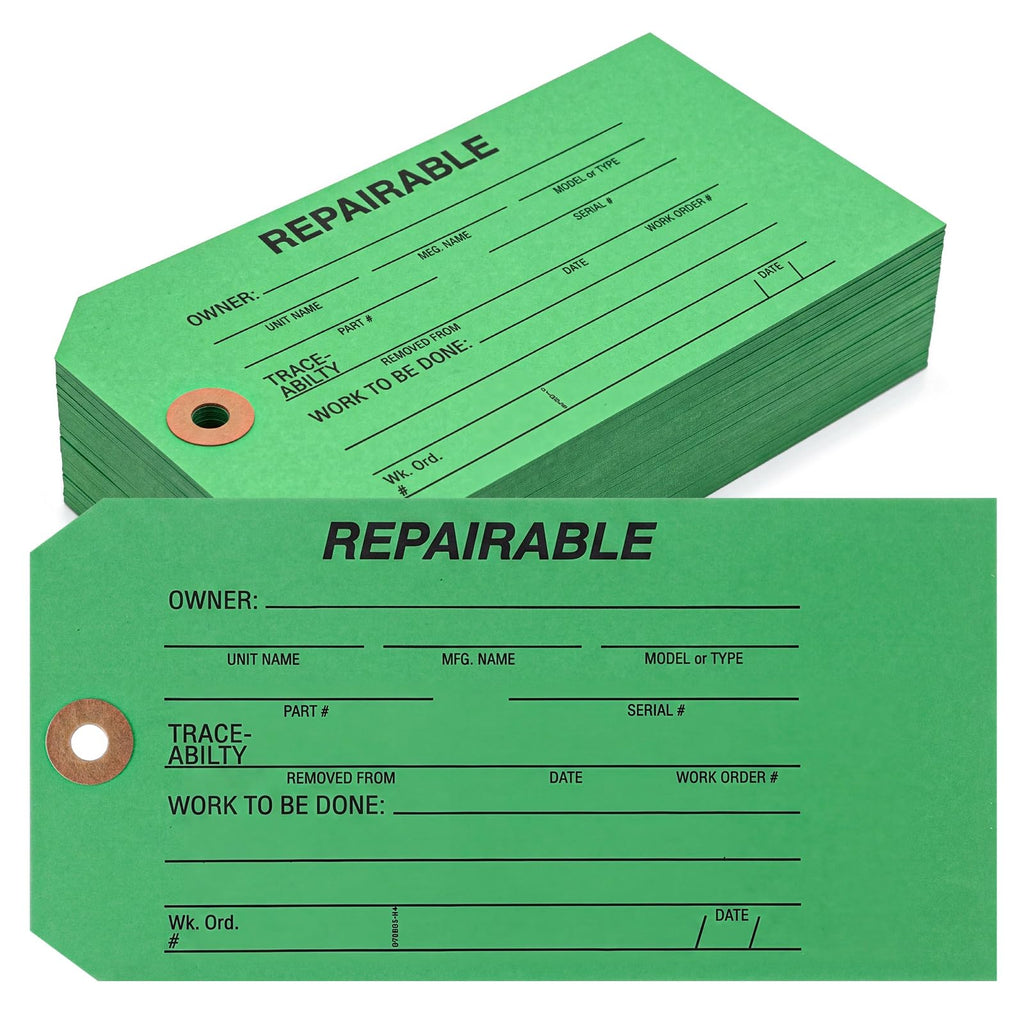 100 Pcs Inspection Tags Repairable Tag Maintenance Card