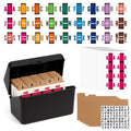 1512 Pcs Alphabet Labels for File Folders A to Z Labels File Organization A to Z Set with File Box 221