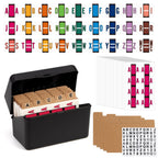 1512 Pcs Alphabet Labels for File Folders A to Z Labels File Organization A to Z Set with File Box 221