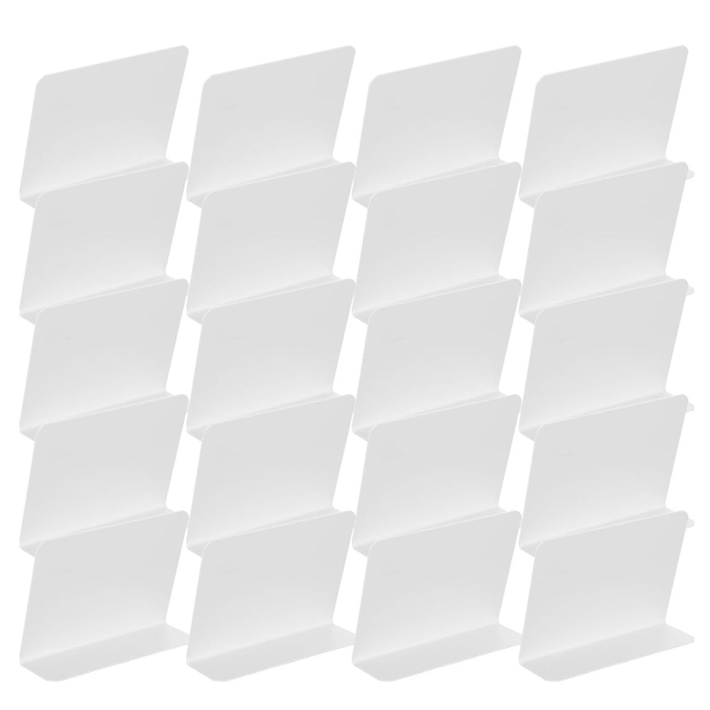 Kisangel 20pcs Matte White Dry Erase Tent Signs 4x3, Bakery Price Tags