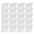 Kisangel 20pcs Matte White Dry Erase Tent Signs 4x3, Bakery Price Tags