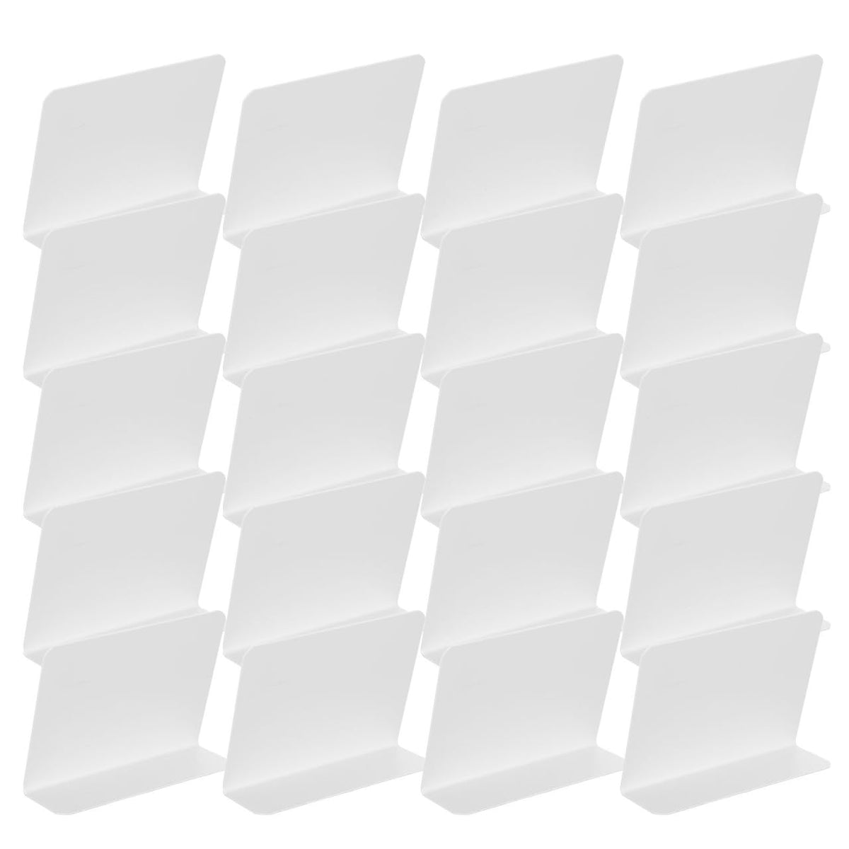 Kisangel 20pcs Matte White Dry Erase Tent Signs 4x3, Bakery Price Tags