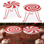 FillTouch 2 Pcs Christmas Hot Chocolate Bar Stand for Drink Station Decor